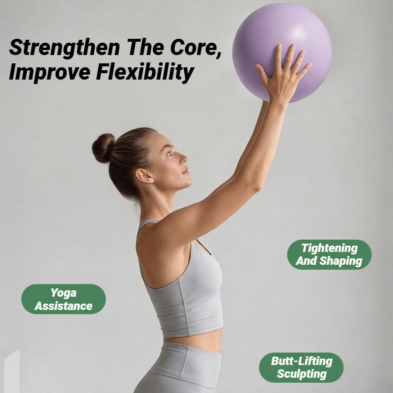 1Pcs Gym Yoga Fitness Ball Thickening Type Anti-Explosion Diameter 25cm Pilates Workout Mini Sculpting Legs And Hips Balance Pvc