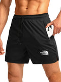 Summer Shorts Men Fast Drying Swim Shorts Breathable Net Fast Drying Surf Beach Pants Men's Fitness Pants Elastic Waist Shorts M
