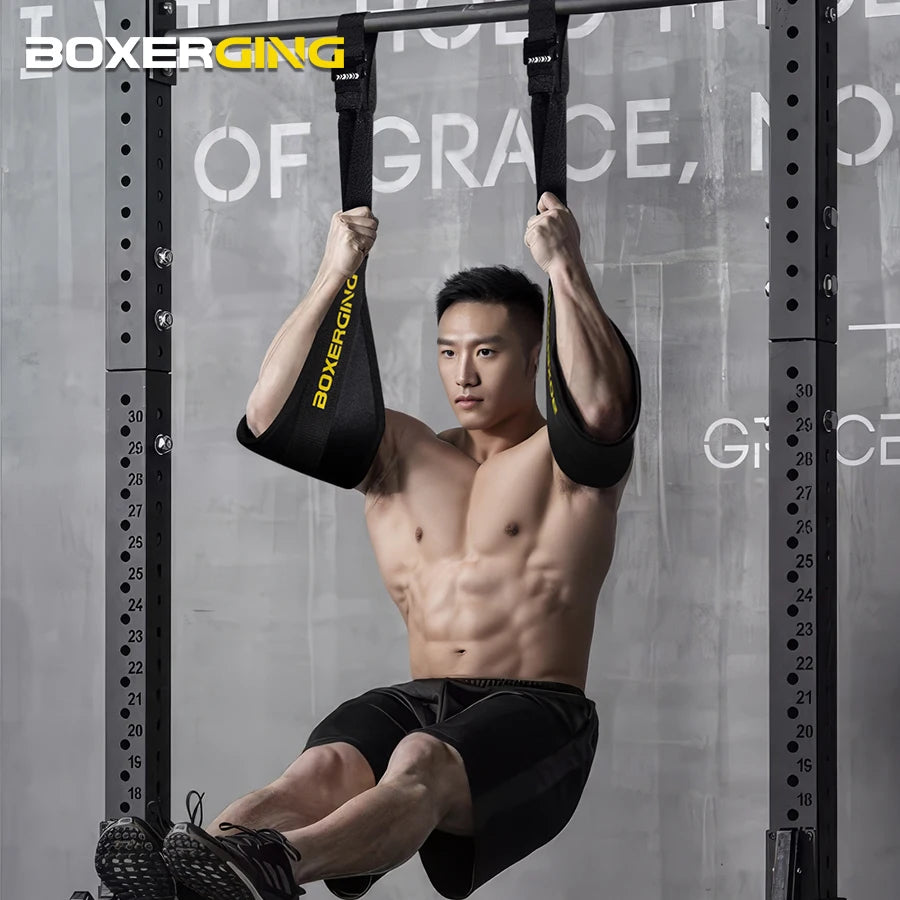 1 Pair Fitness Abdominal Muscle Belt Hanging AB Sling Straps Hanging Pull-Ups Training Horizontal Bar Gym Muscle Training Belt