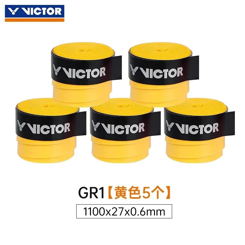 GR1 Badminton Racket Grip Tape Flat Anti-Slip Wear-Resistant Sweat-Absorbing Handle Tape for Sports Fitness