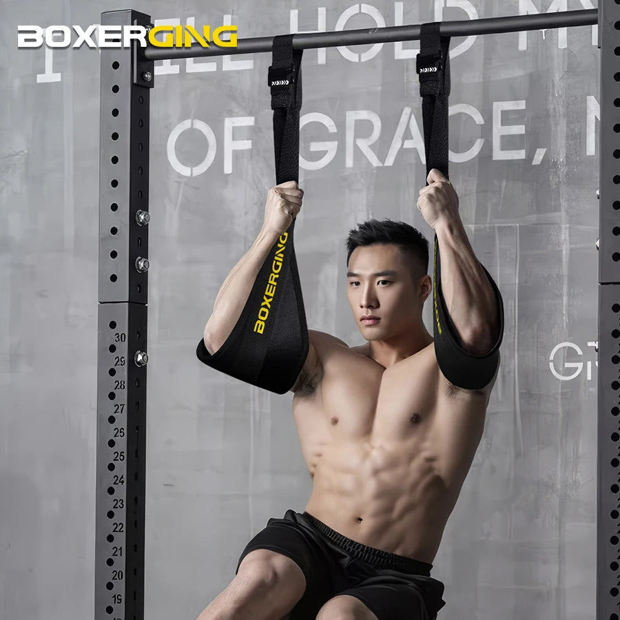 1 Pair Fitness Abdominal Muscle Belt Hanging AB Sling Straps Hanging Pull-Ups Training Horizontal Bar Gym Muscle Training Belt