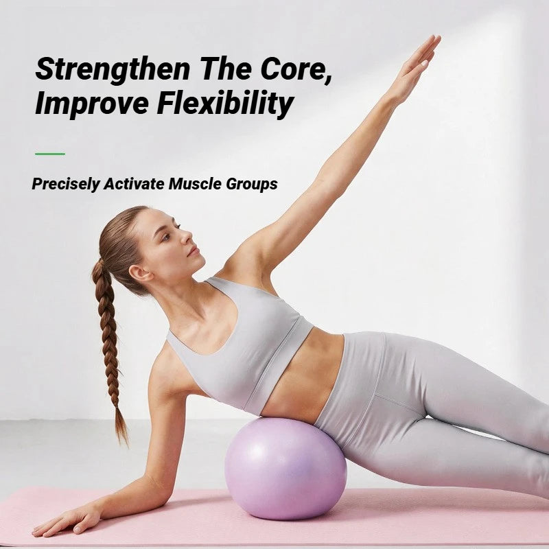 1Pcs Gym Yoga Fitness Ball Thickening Type Anti-Explosion Diameter 25cm Pilates Workout Mini Sculpting Legs And Hips Balance Pvc