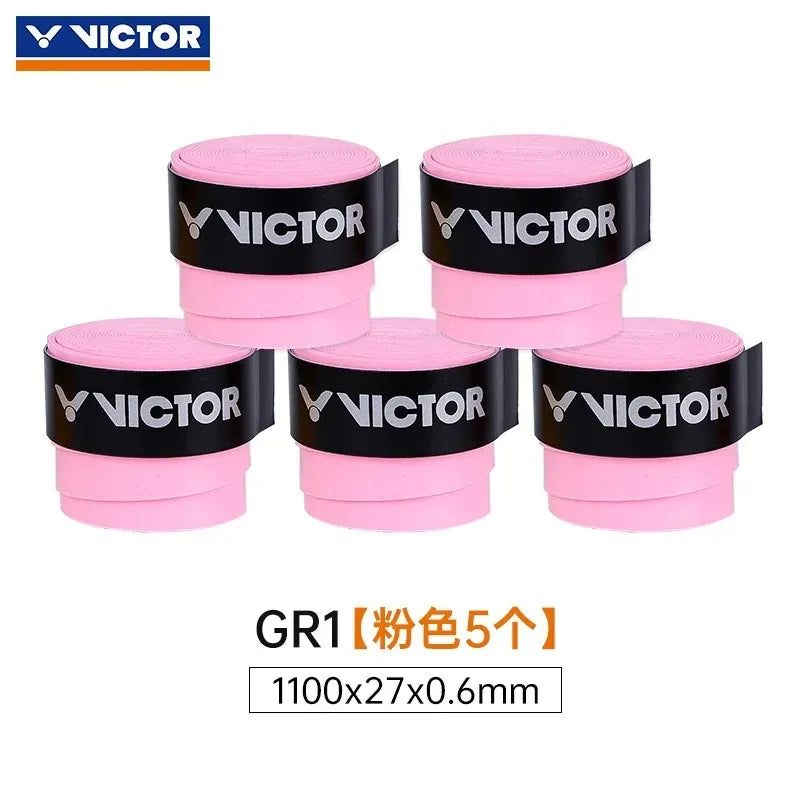 GR1 Badminton Racket Grip Tape Flat Anti-Slip Wear-Resistant Sweat-Absorbing Handle Tape for Sports Fitness