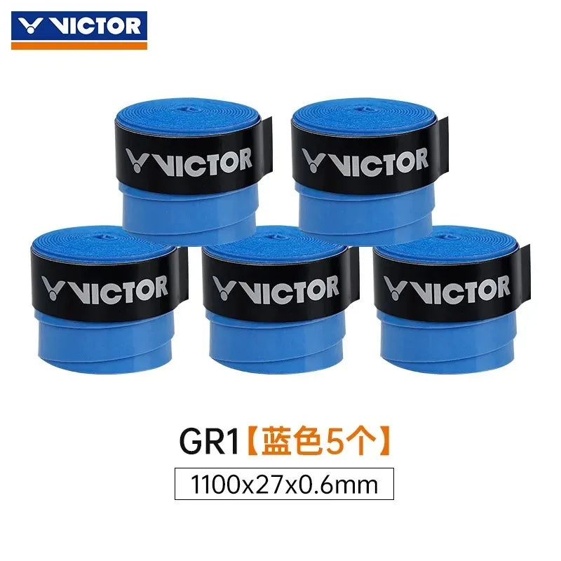 GR1 Badminton Racket Grip Tape Flat Anti-Slip Wear-Resistant Sweat-Absorbing Handle Tape for Sports Fitness