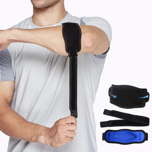 1Pc Sports Adjustable Elbow Brace Compression Arm Support for Tennis Golf Basketball Volleyball Unisex Fitness Tool